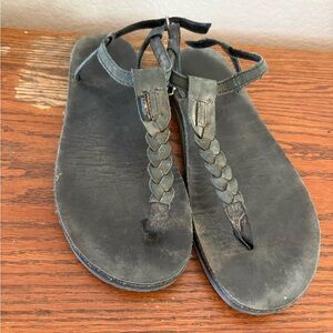 Braided Black Sandals